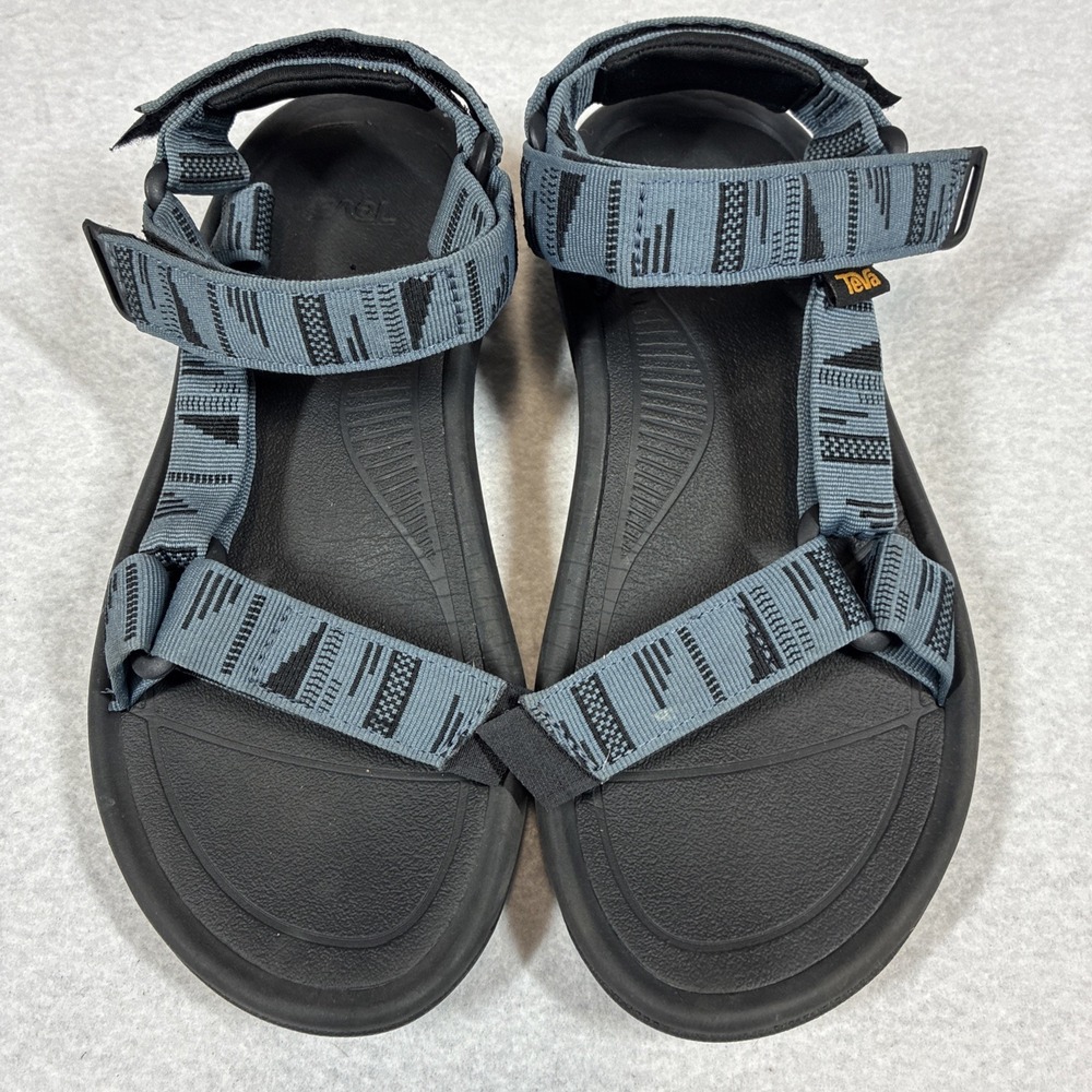 Teva Mens Hurricane XLT2 Sandals Size 7 Gray Black Strappy Adjustable Sport Shoe